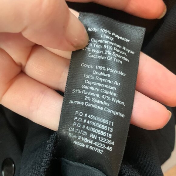 Aritzia Wilfred  Black Poussin Bomber Jacket S - Picture 8 of 14